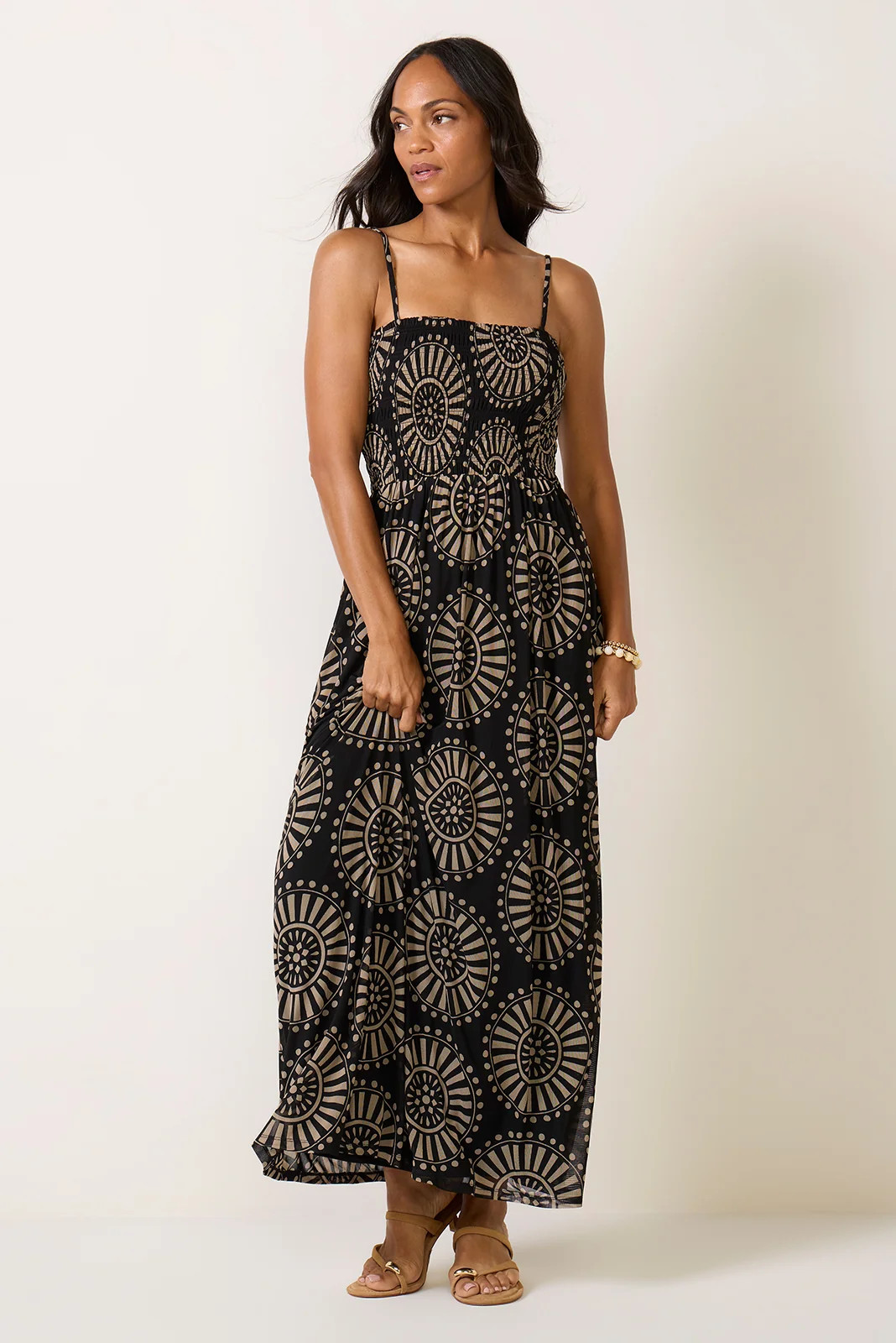 Simone Smocked Mesh Dress | Evereve