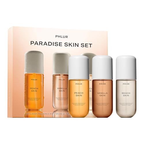 PHLUR Paradise Skin Hair and Body Mist Set ($78 Value) - Travel Size Fragrance Trio Gift Set (3 x 3 fl oz) | Amazon (US)