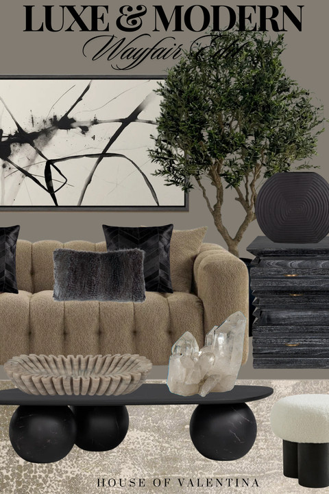 Look at this room!!!  This is all from Wayfair!  If you’re looking to upgrade your space, now is the time!  They’re having their Epic Fall Sale with deals up to 70% off!  I had so much fun putting these gorgeous modern luxury rooms together! Now is the time to order with incredible deals and fast & easy delivery on orders over $35.
@wayfair #wayfair #wayfairpartner
 

#LTKSeasonal #LTKStyleTip #LTKHome

 

#LTKHome #LTKSeasonal #LTKStyleTip