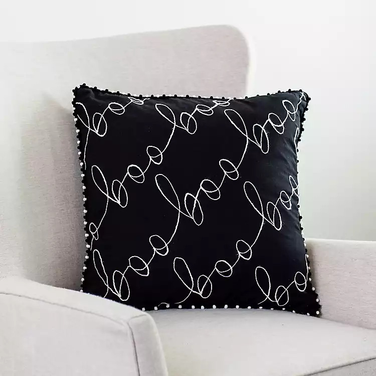 New! Boo Stitch Halloween Pillow | Kirkland's Home