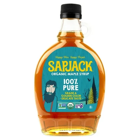 SAPJACK Grade A Golden Maple Syrup - 8oz - 100% Pure Maple Syrup | Walmart (US)