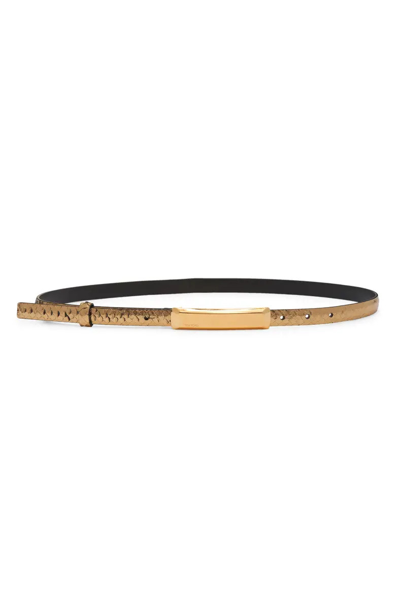 TOM FORD Snakeskin Embossed Leather Belt | Nordstrom | Nordstrom