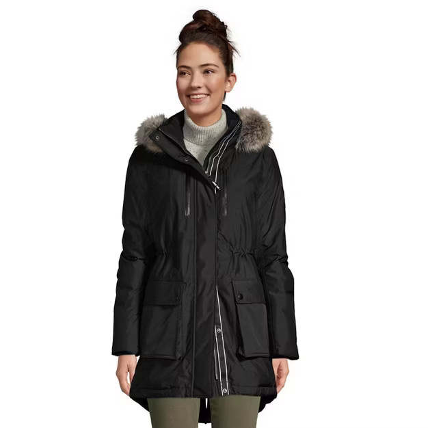 Lands' End Women's Expedition Waterproof Down Winter Parka with Faux Fur Hood | Target