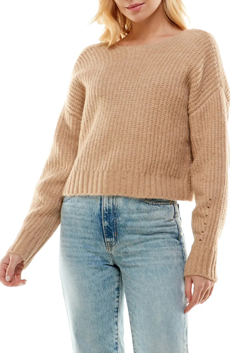 Fletcher Twist Back Knit Sweater | Nordstrom