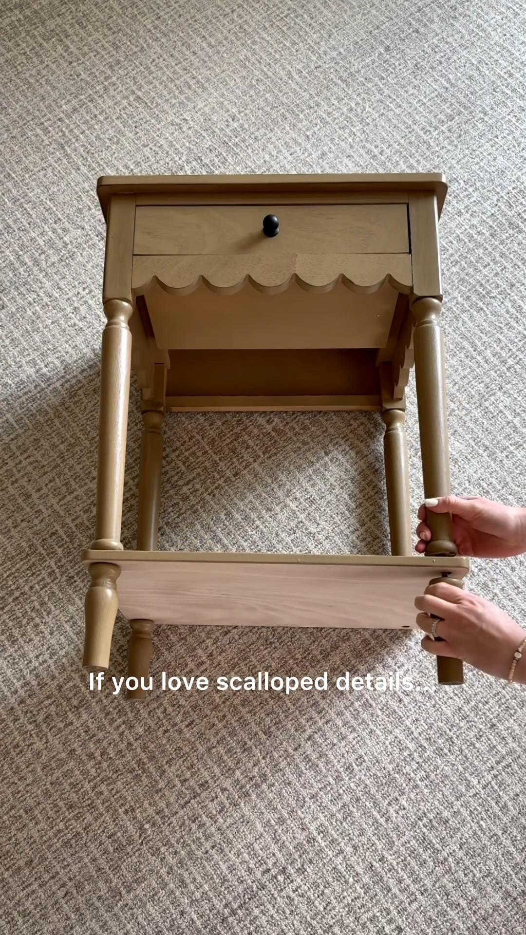 This scalloped nightstand is under $150 on Amazon and looks so much more high-end than the price tag. The soft curved detail adds just enough personality without overwhelming the space — it’s that subtle, collected look I’m always drawn to.

✔️ Under $150
✔️ Comes in 4 colors
✔️ Perfect for small spaces, kids’ rooms, guest rooms, or a quick bedroom refresh

I love when a simple swap makes the whole room feel more custom. The scallop just softens everything in the prettiest way. 

#LTKHome #LTKSaleAlert