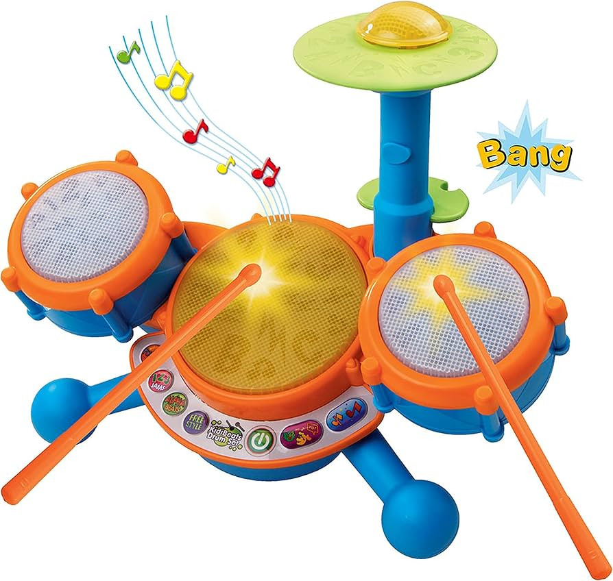 VTech KidiBeats Kids Drum Set, Orange | Amazon (US)