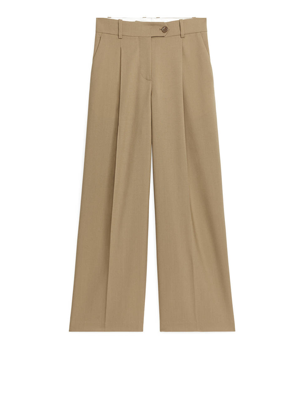 Wide Hopsack Wool Trousers | ARKET (US&UK)
