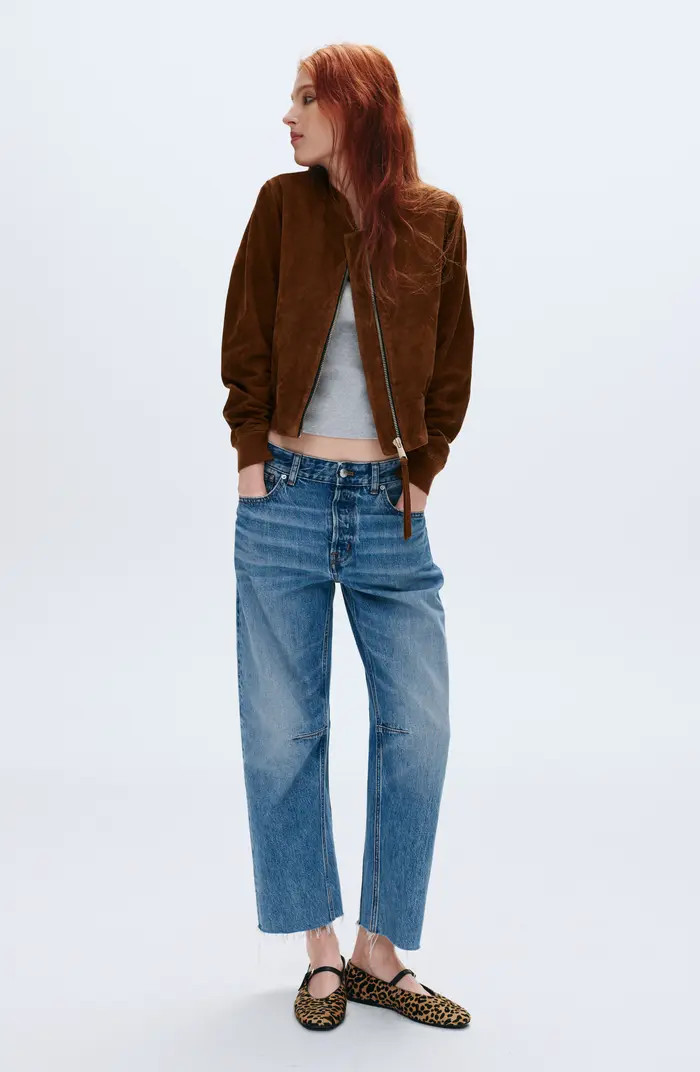 The Darted Barrel Leg Jeans: Raw Hem Edition | Nordstrom