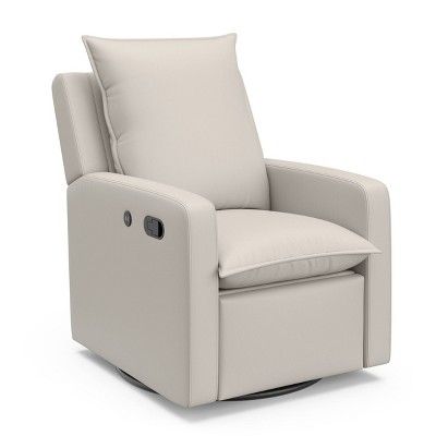 Storkcraft Timeless Side Lever Reclining Glider with USB Charging Port - Ivory | Target
