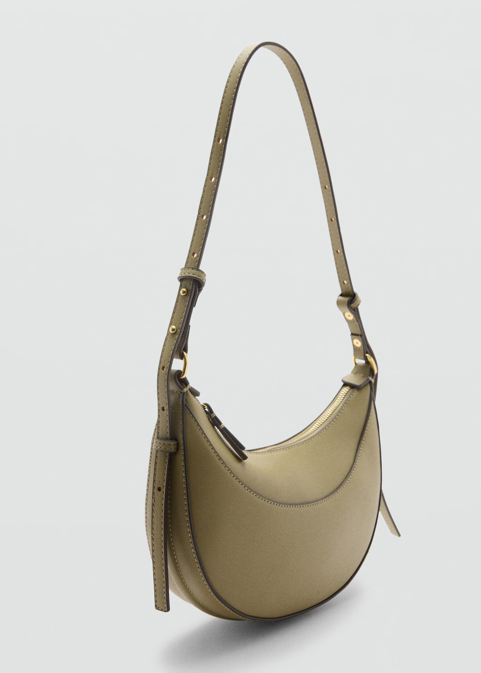 Oval short handle bag - Woman | MANGO United Kingdom | MANGO (UK)