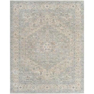 Surya  Avant Garde 8 x 10 Light Grey Indoor Medallion Oriental Area Rug | Lowe's