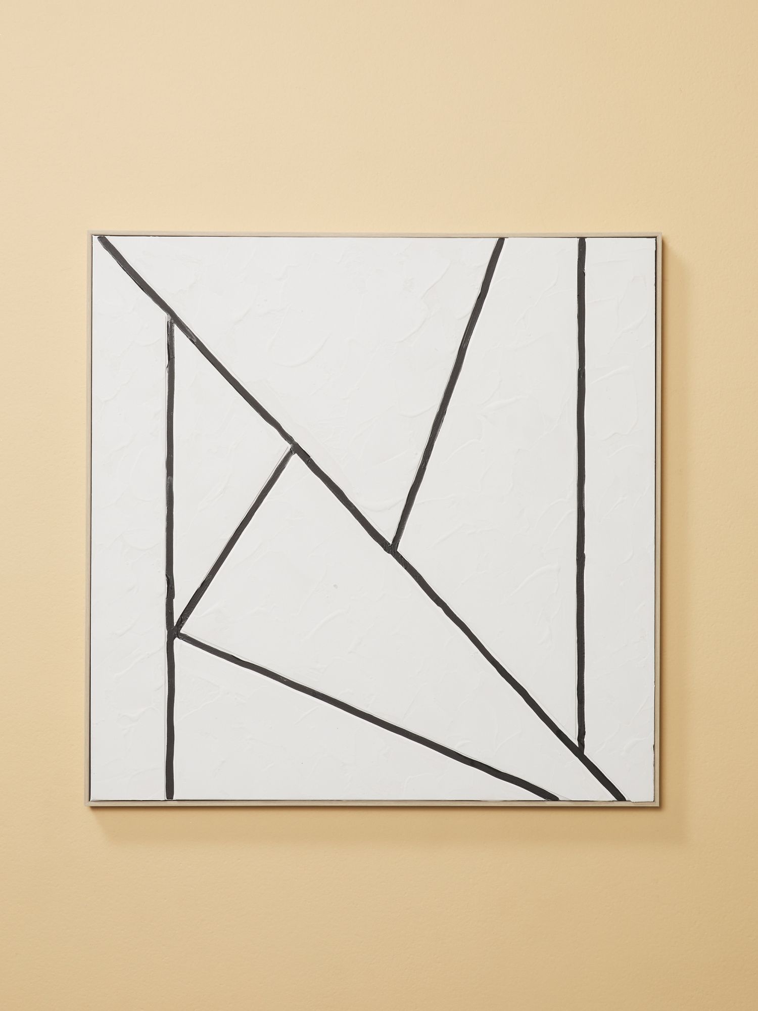 30x30 Mid Century Abstract Canvas Wall Art In Frame | Living Room | HomeGoods | HomeGoods
