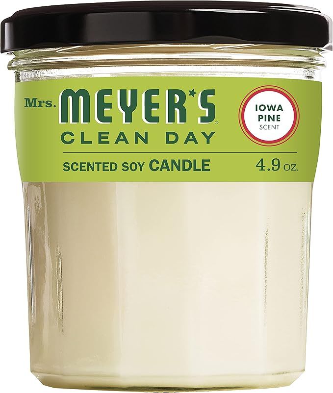 Mrs. Meyer's Clean Day Soy Candle Iowa Pine, 4.9 OZ (Pack of 1) | Amazon (US)