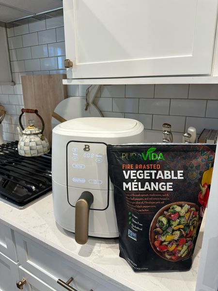 Our most used kitchen appliance (outside of coffee lol) is this Walmart air fryer! We use it daily. We loved these Costco veggies and throw them in for 7-8 mins. We cook meat, fish, potatoes, mini frozen pizzas, you name it in here! I’ve had it since 2020 with no issues too  

#LTKunder100 #LTKhome