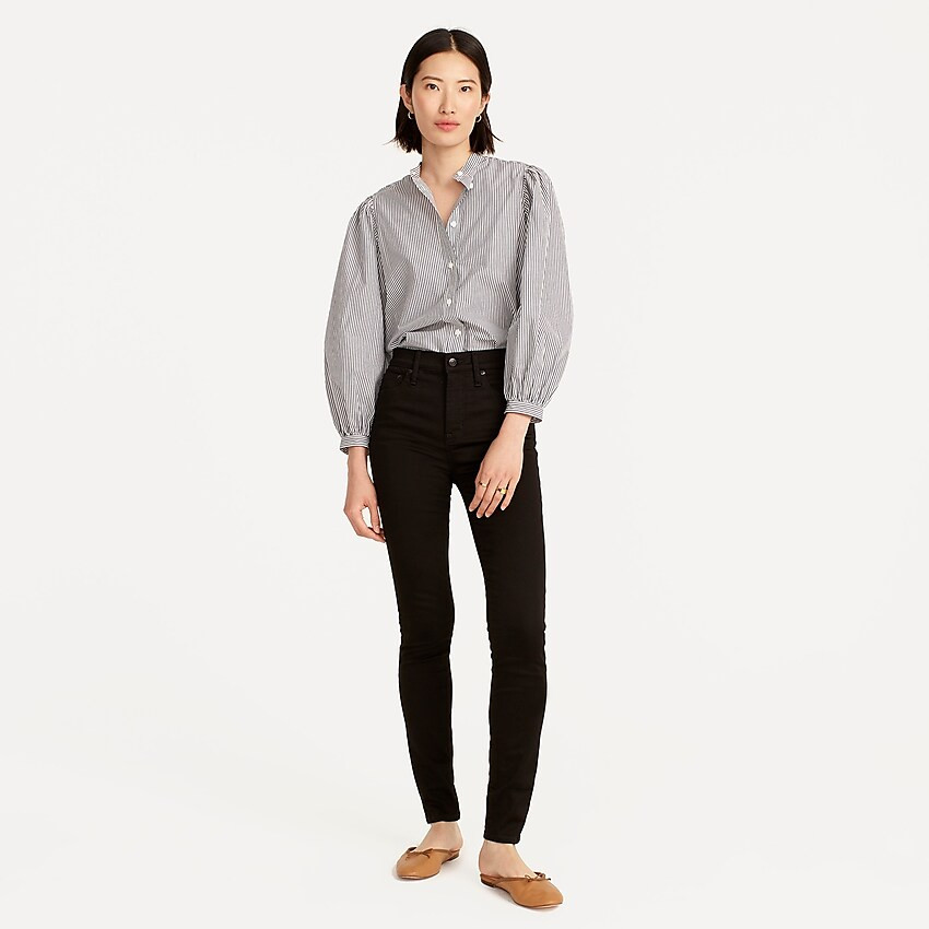10" highest-rise toothpick jean in true black | J. Crew US