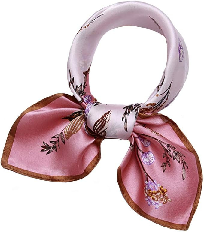 ANDANTINO 100% Real Mulberry Silk Scarf -21'' x 21''- Lightweight Neckerchief –Women Men Small ... | Amazon (US)