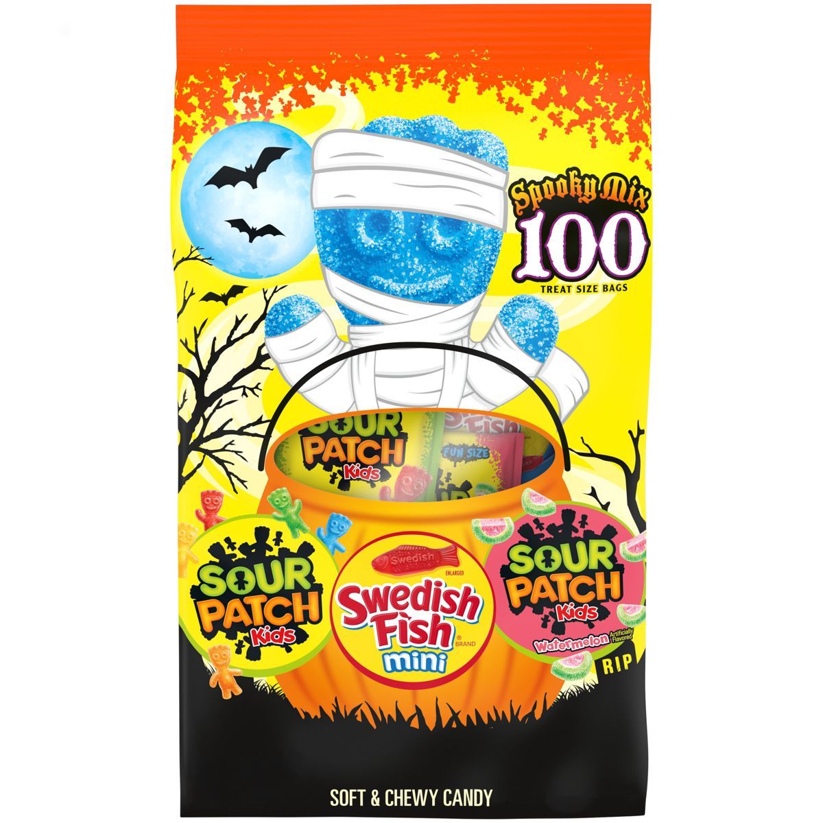 Halloween Sour Patch Kids & Swedish Fish - 13.4oz/100ct | Target