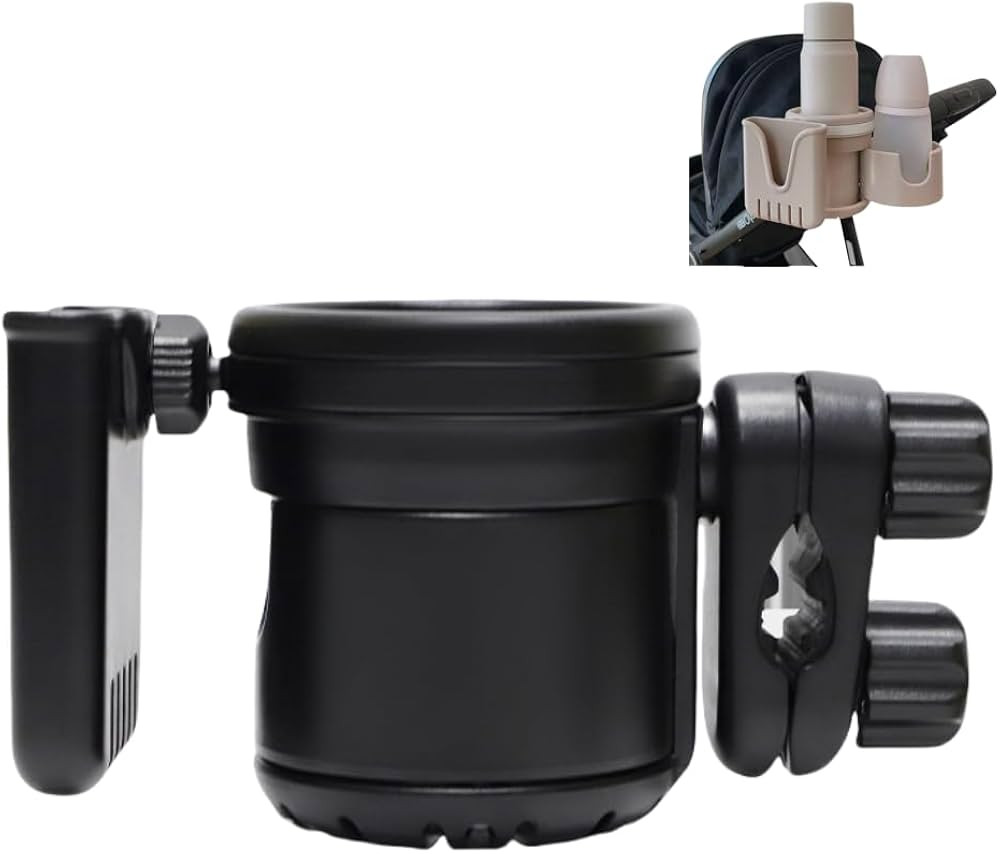 3-in-1 Stroller Cup Holder, Baby Stroller Accessories with Bottle Holder, Phone Mount, and Drink ... | Amazon (US)