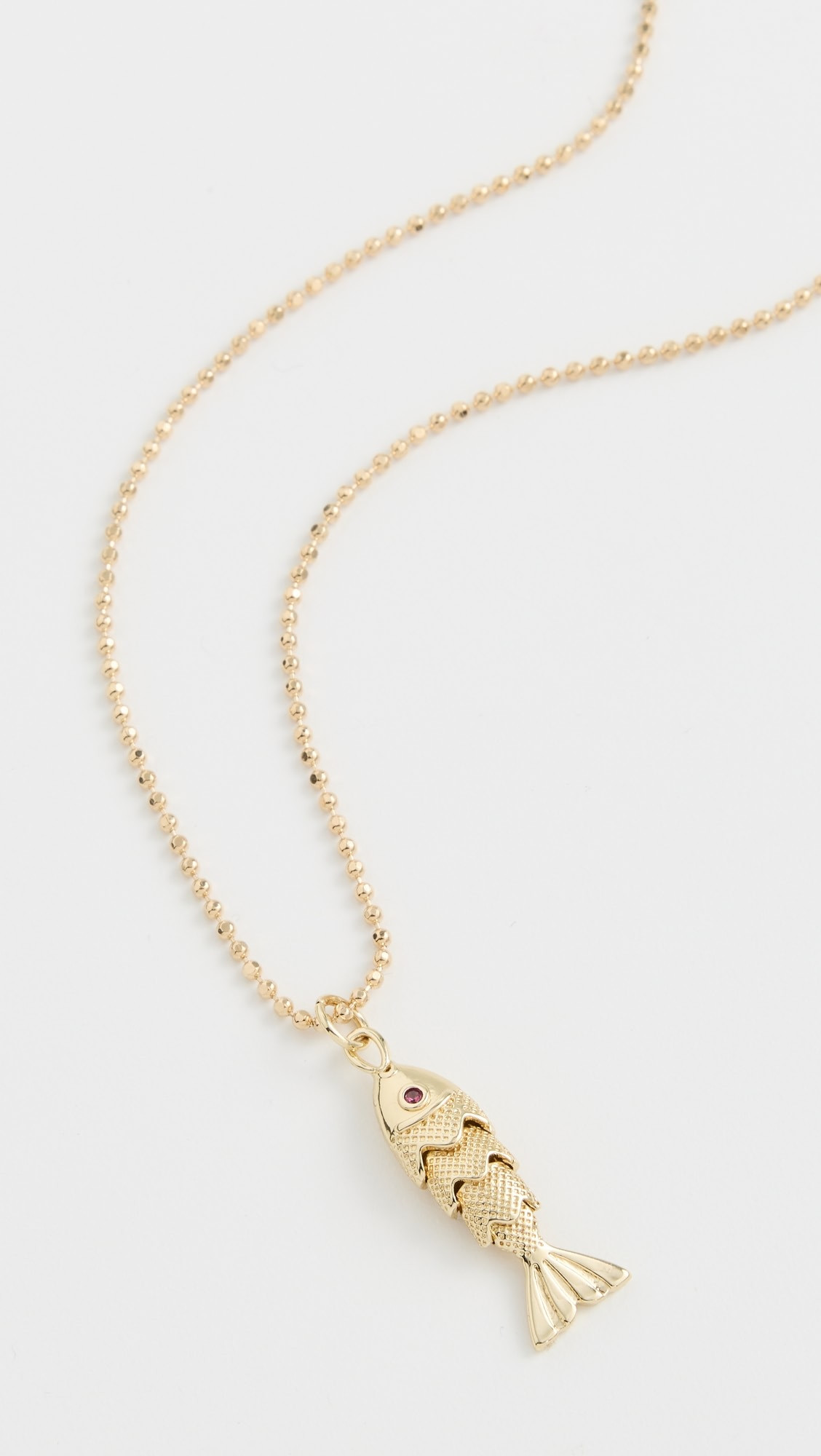 Gold Fish Ball Chain Necklace | Shopbop