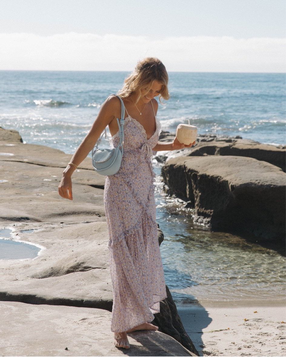 chinese dress ladies For Love & Lemons Kaia Maxi Dress in Red – Cattivo main image 0