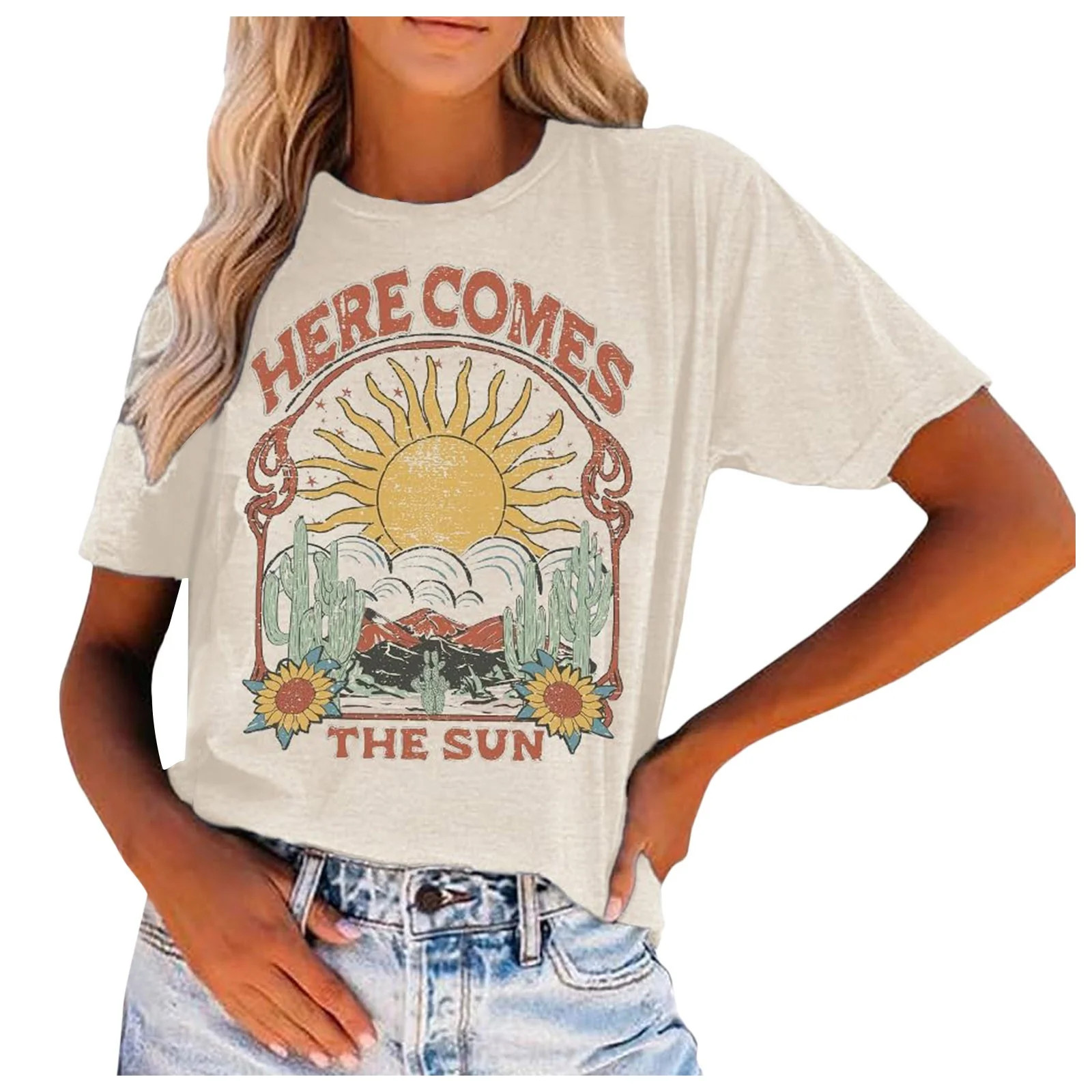 Women's Oversized Old West Cowboy T-Shirt, Vintage Country Music T-Shirt, Western Rodeo Graphic T... | Walmart (US)