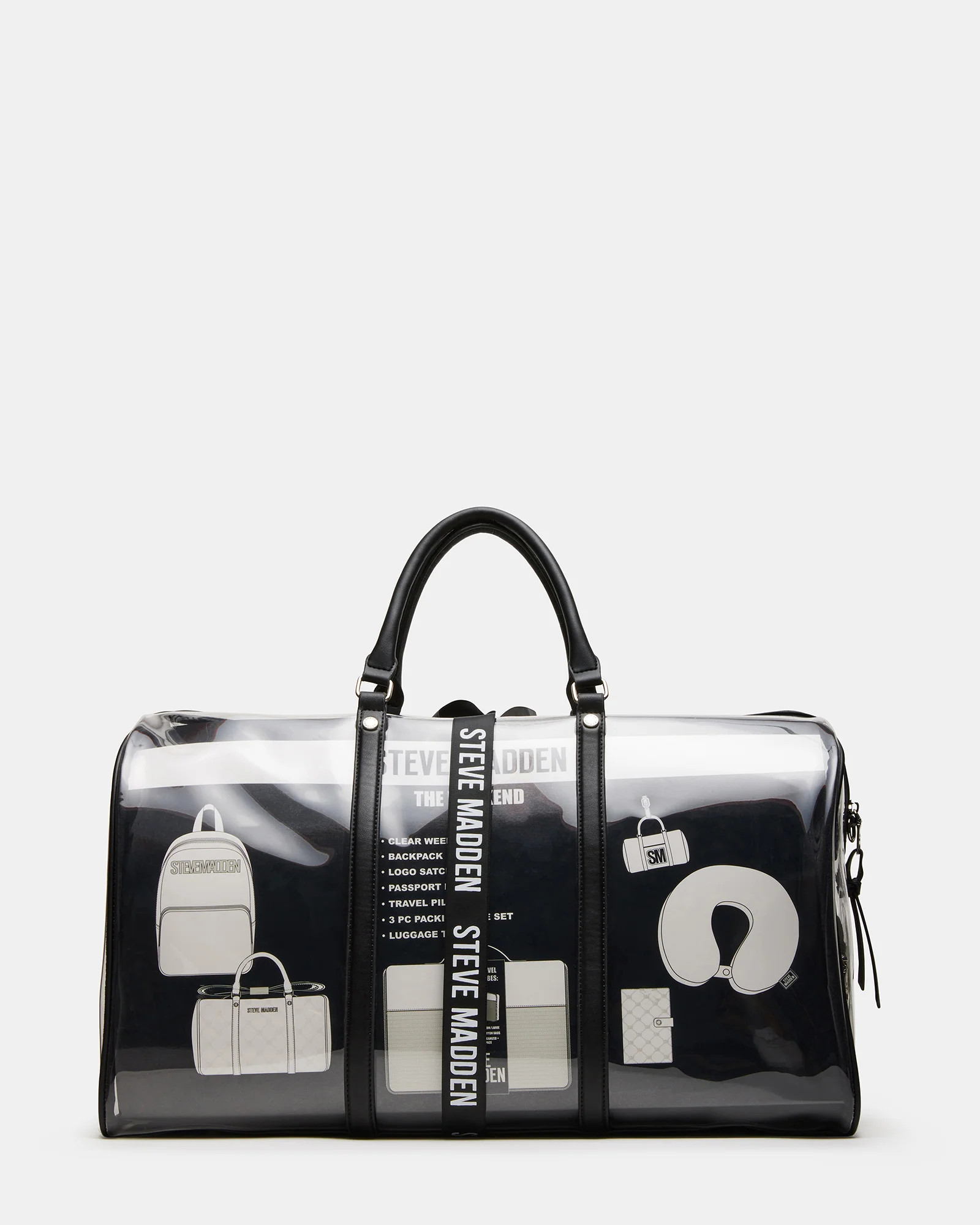 7 PIECE DUFFEL Gift Set Black Women's Travel Bag Gift Set | Steve Madden (US)