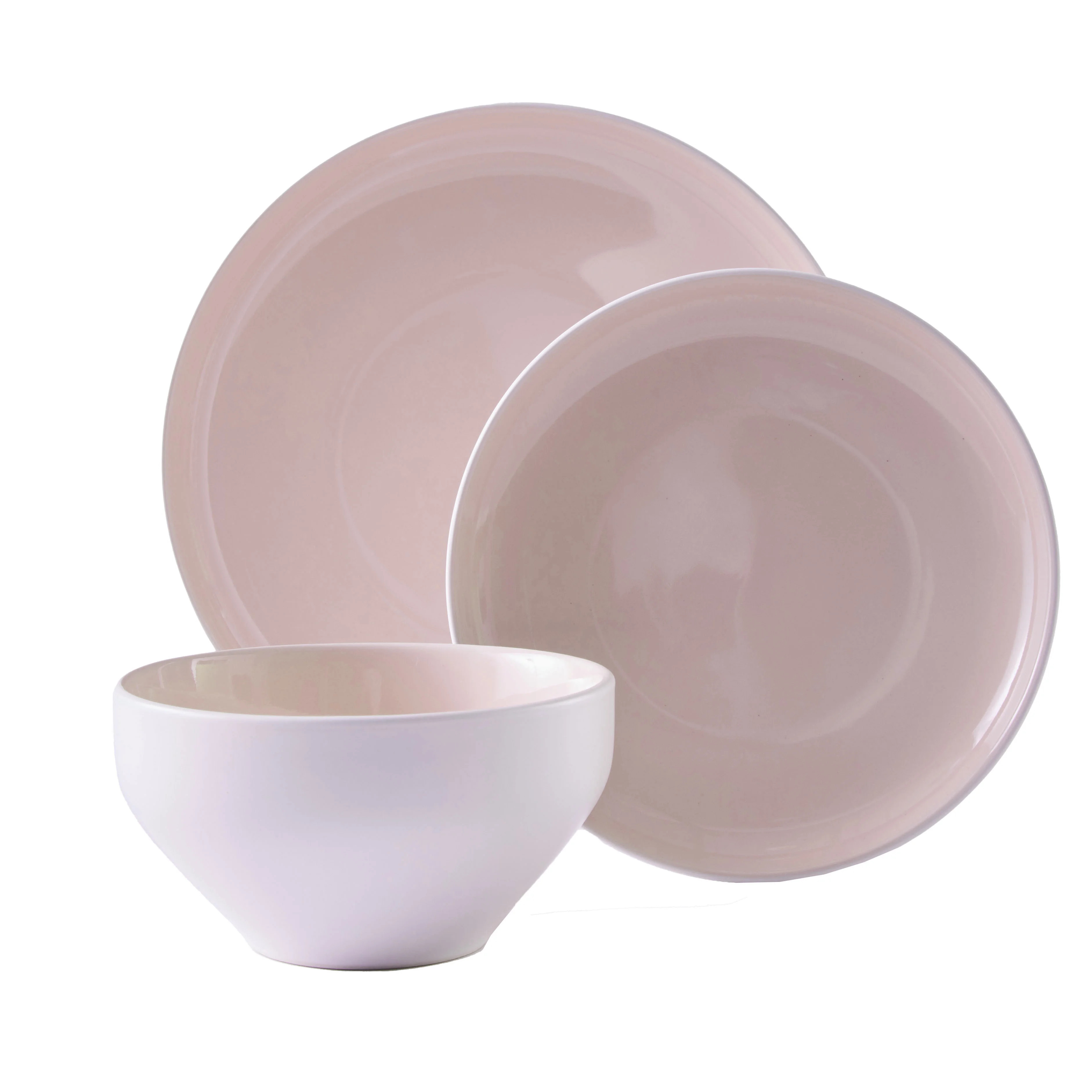 Better Homes & Gardens Blush Vivian Stoneware 12 Piece Set | Walmart (US)