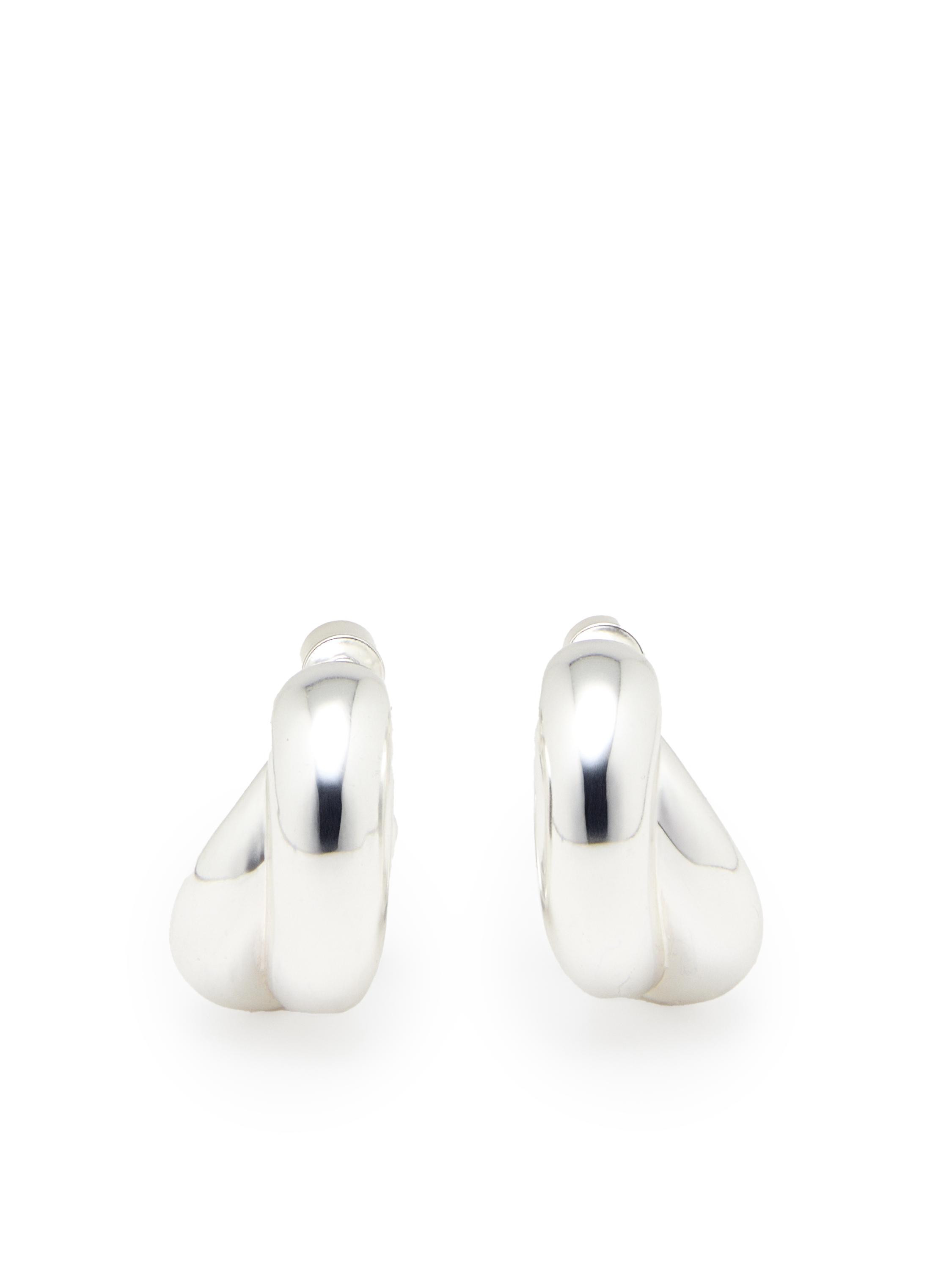 Wraparound hoop earrings - SILVER | Massimo Dutti US