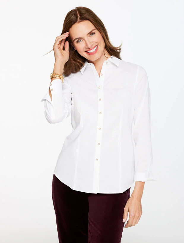 Non-Iron Perfect Shirt - Pearl Button | Talbots