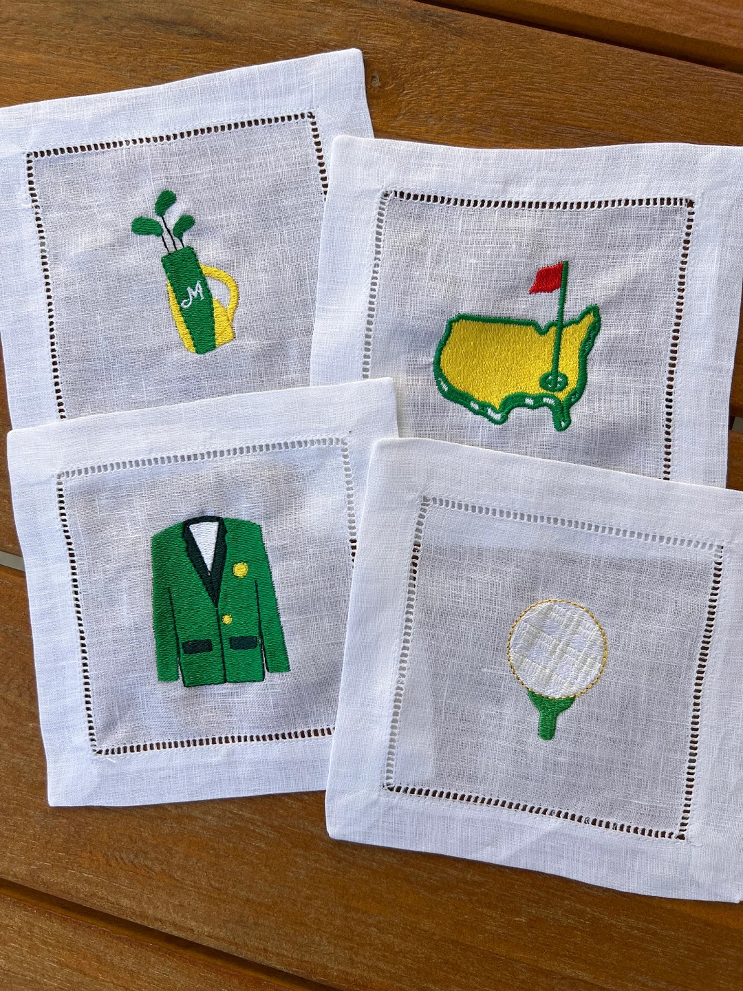 Masters Inspired Cocktail Napkins - Etsy | Etsy (US)