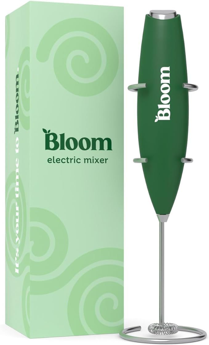 Bloom Nutrition Milk Frother Hand Mixer, Stainless Steel Electric Matcha Whisk, Handheld Mixer fo... | Amazon (US)