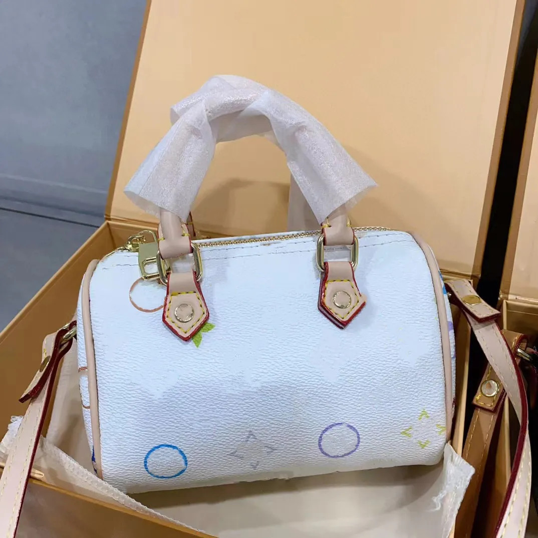 Luis Vuittones Classic Multicolor Nano SPEEDYS High Quality Designer Shopping Bags Fashion Crossb... | DHGate