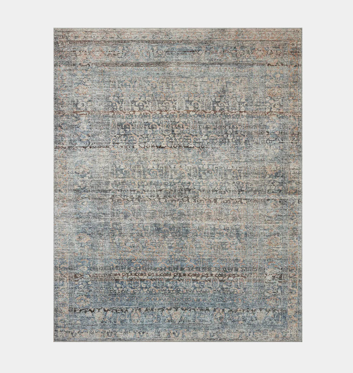 Billie BIL-05 Denim / Blush Area Rug | Shoppe Amber Interiors | Amber Interiors