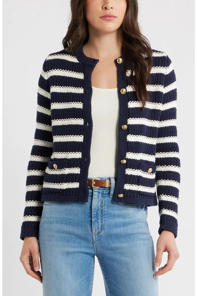 Textured Cotton Cardigan (Women) | Nordstrom | Nordstrom