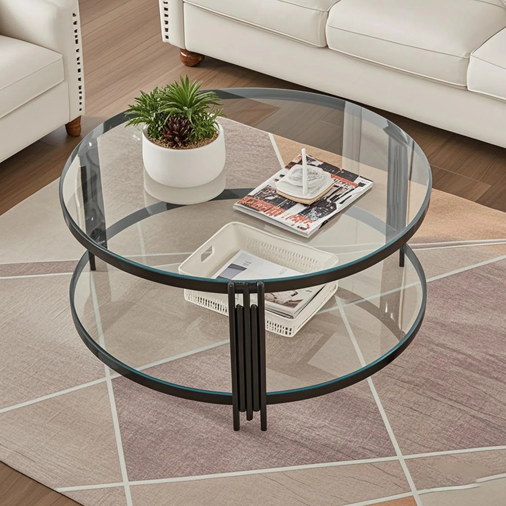 Breannon Glass Top Coffee Table | Wayfair North America