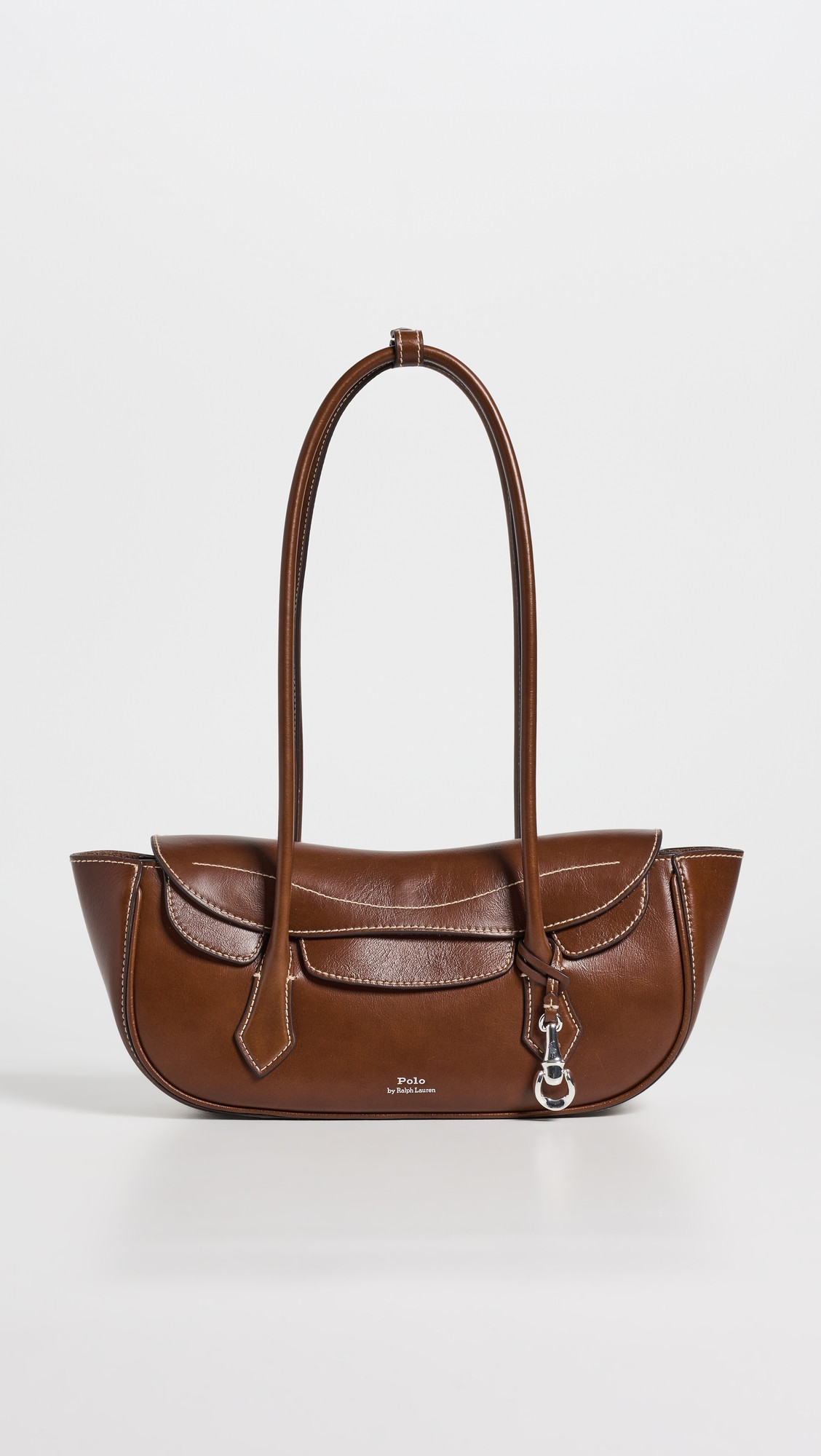 Polo Ralph Lauren Shiny Tumbled Blaze Shoulder Bag Chestnut One Size | Shopbop
