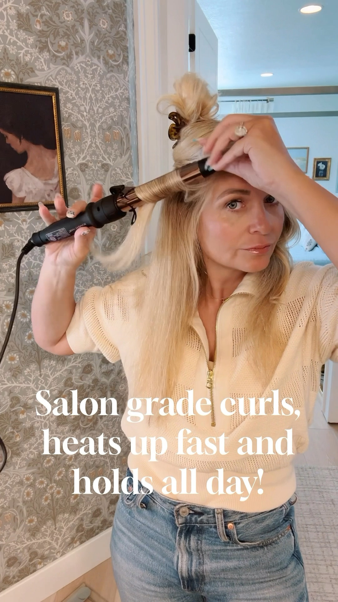 This curler not only takes away the frizz, but gives my hair the perfect beach waves, that is so fast and easy to achieve!  This is a 1” barrel which is the size I like to create the perfect size curl.  It heats up fast and the curls last me days with small touch up’s.  


#LTKFindsUnder50 #LTKSaleAlert #LTKStyleTip