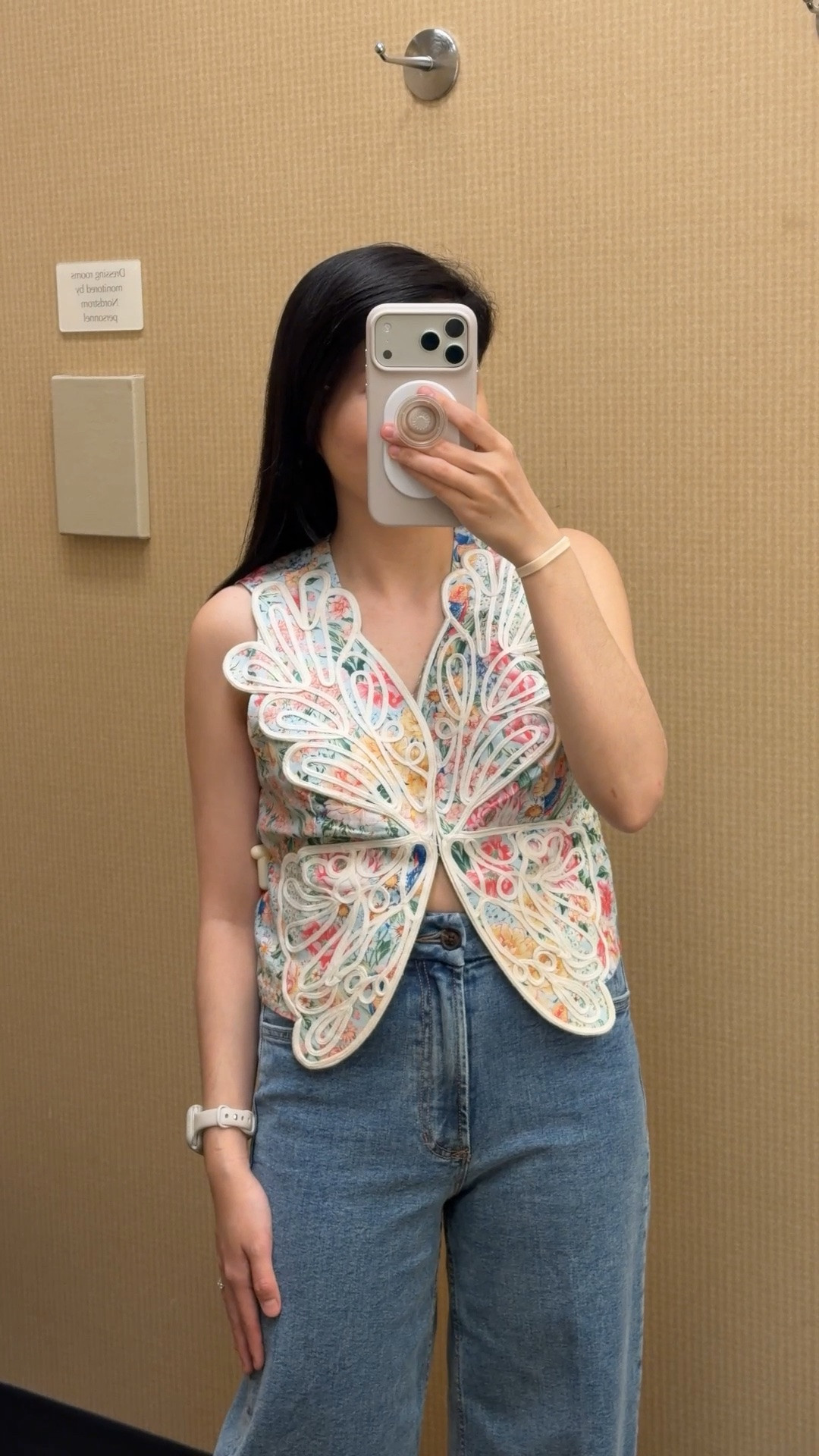 Tried on this fun new Farm Rio top in an XS!😍 The Rendeira 3D Linen Vest is such a unique summer piece with its colorful embroidered detailing and butterfly-inspired design. 🦋It can be styled open as a vest or worn as a blouse, and would look so cute paired with linen pants or shorts for a vacation or resortwear look. ☀️ Such a playful statement piece with that signature Farm Rio charm. 🌴 #SummerFashion #VacationStyle #FarmRio

#LTKPetite #LTKSaleAlert #LTKootd