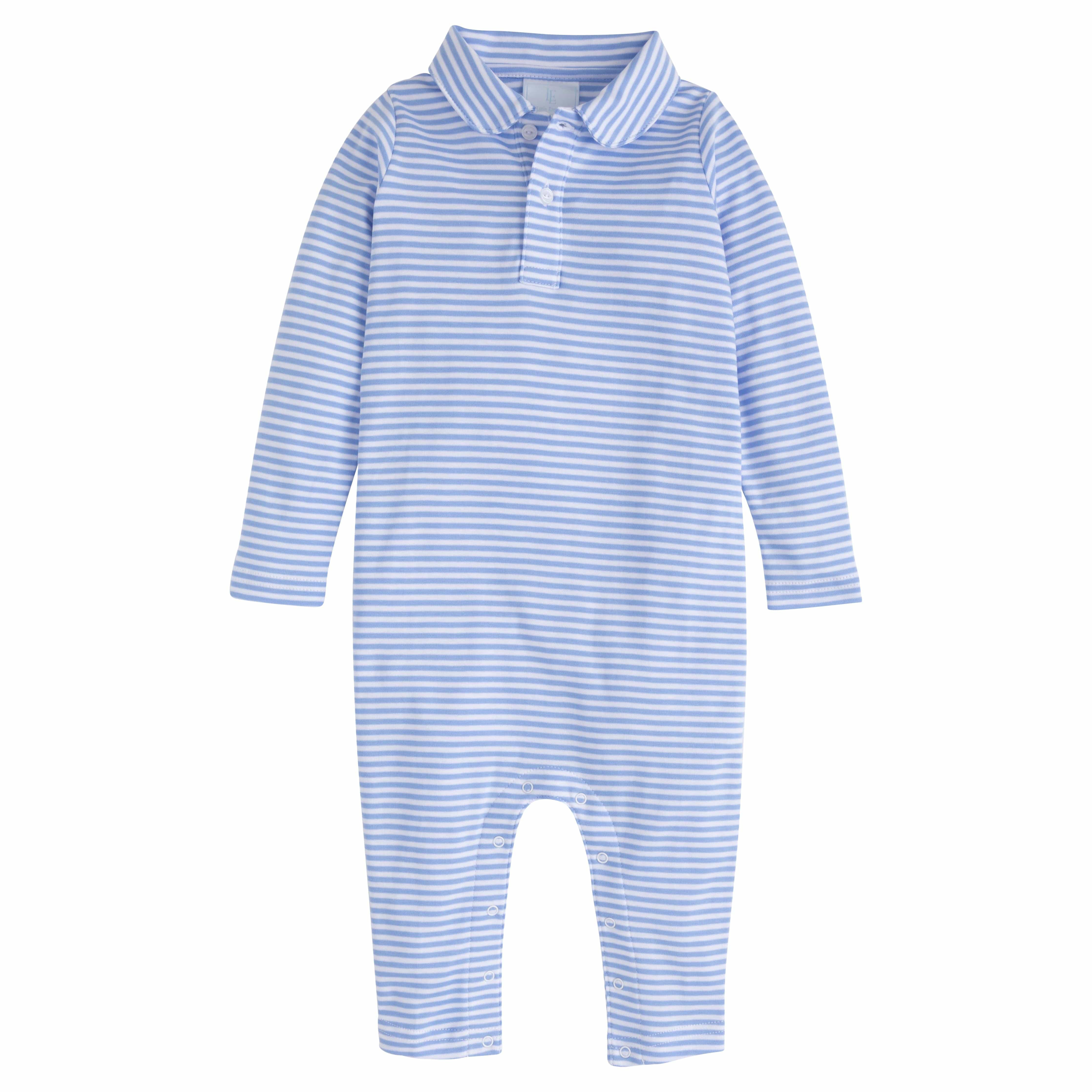 Long Sleeve Striped Romper - Baby Boy Clothes | Little English | Little English