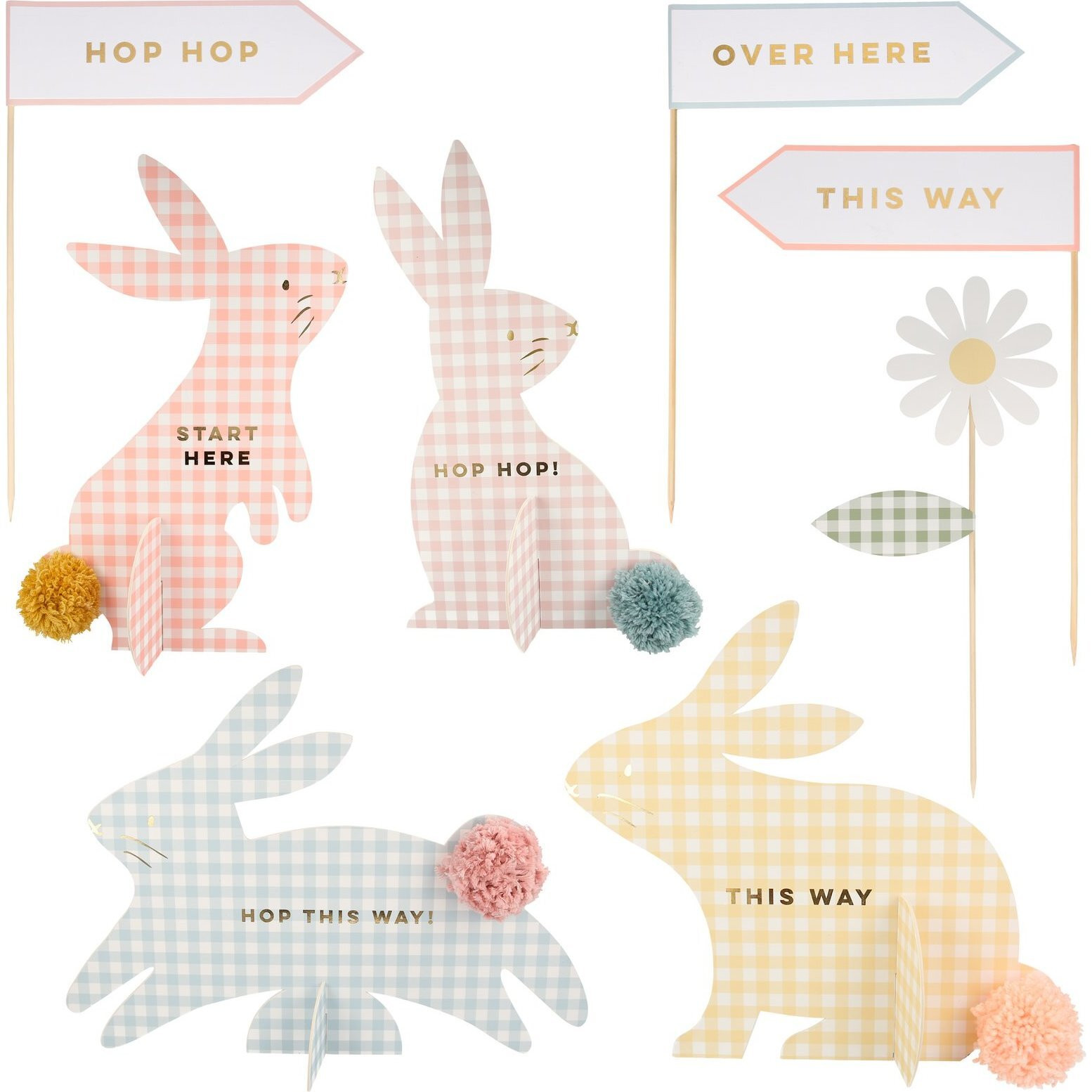 Gingham Bunnies Egg Hunt Kit - Meri Meri Easter | Maisonette | Maisonette