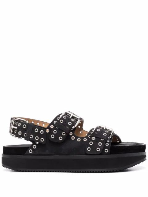 Ophie leather sandals | Farfetch Global