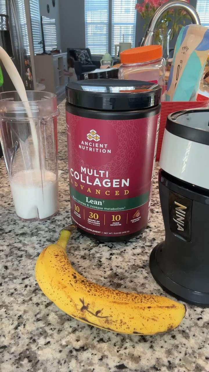 My breakfast - ninja blender - collagen 

#LTKFamily #LTKFitness #LTKVideo