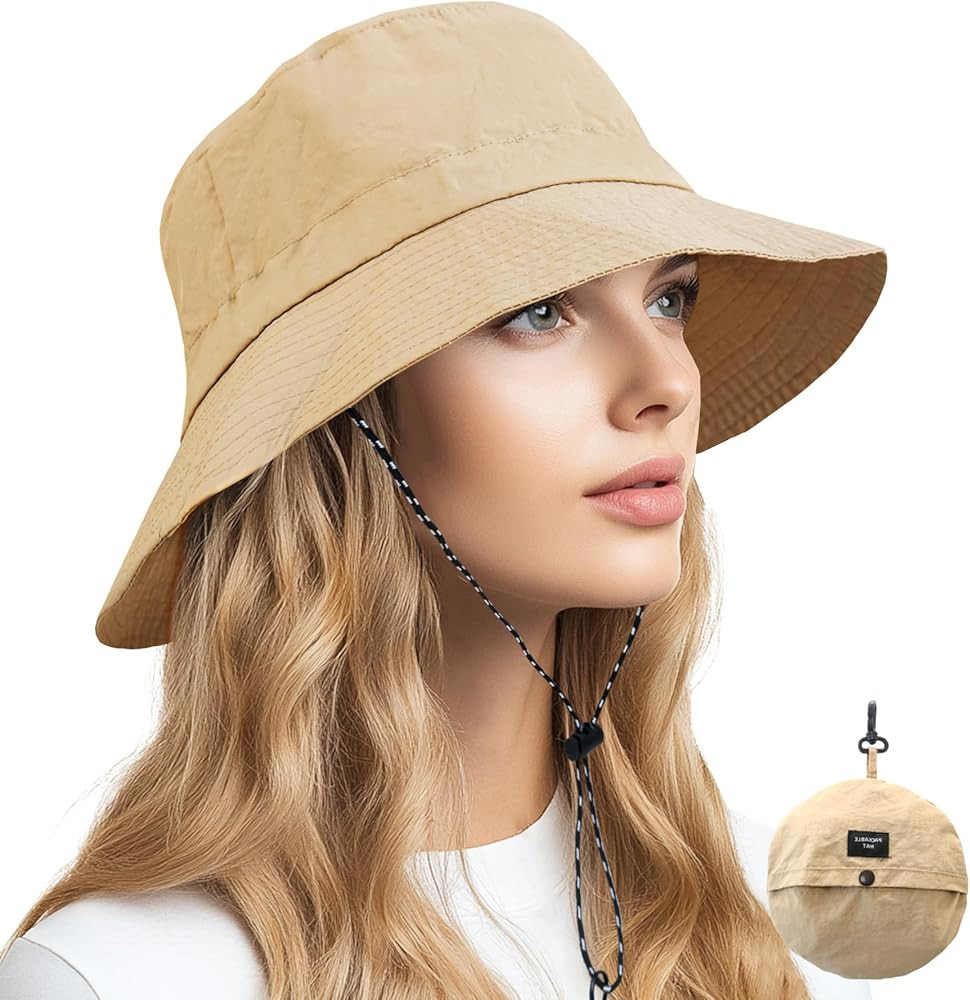 NPQQUAN Waterproof Quick Dry Bucket Hats for Woman Men Packable Foldable Rain Sun Hat Lightweight... | Amazon (US)