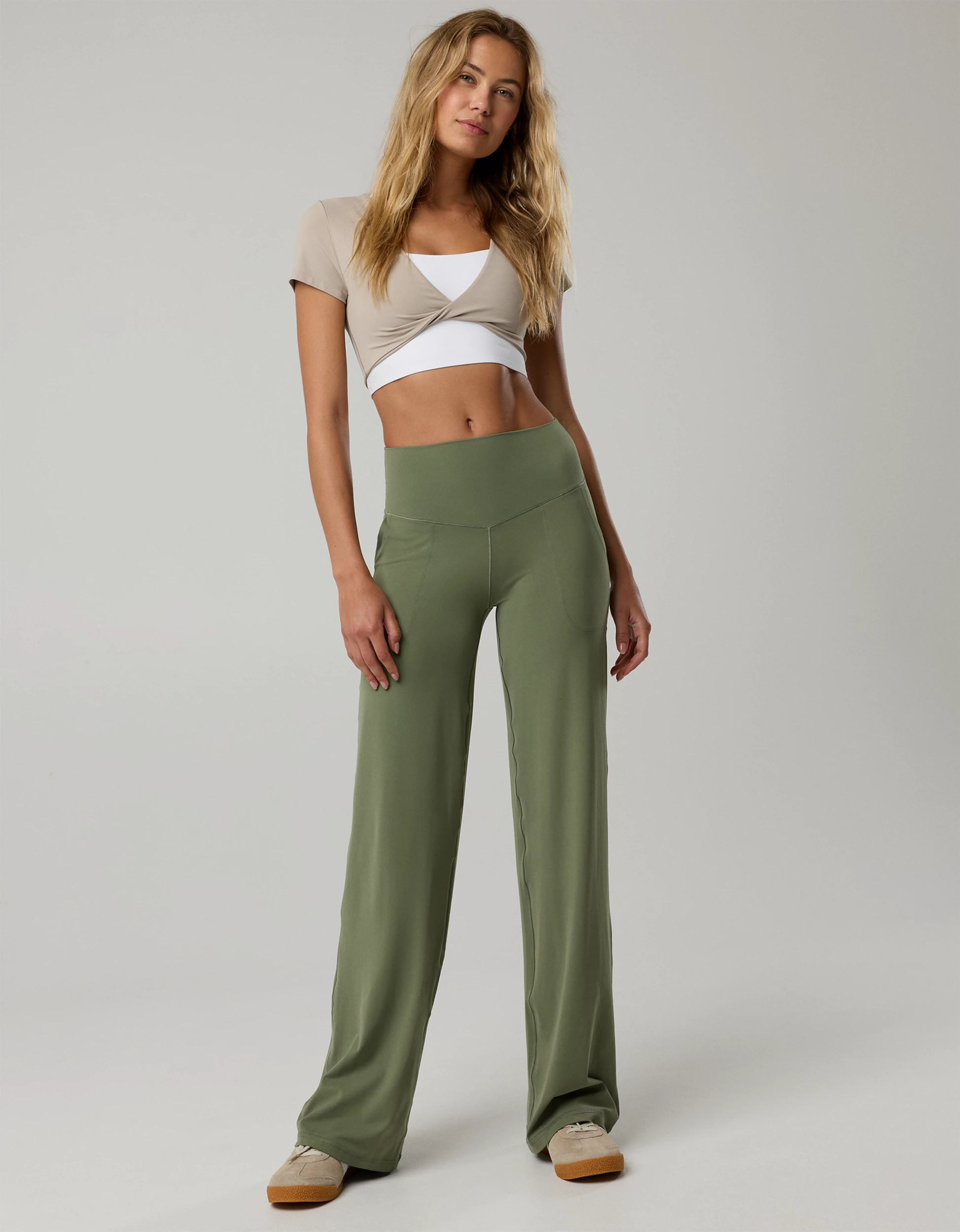 OFFLINE By Aerie Real Me XTRA High Waisted Trouser | Aerie