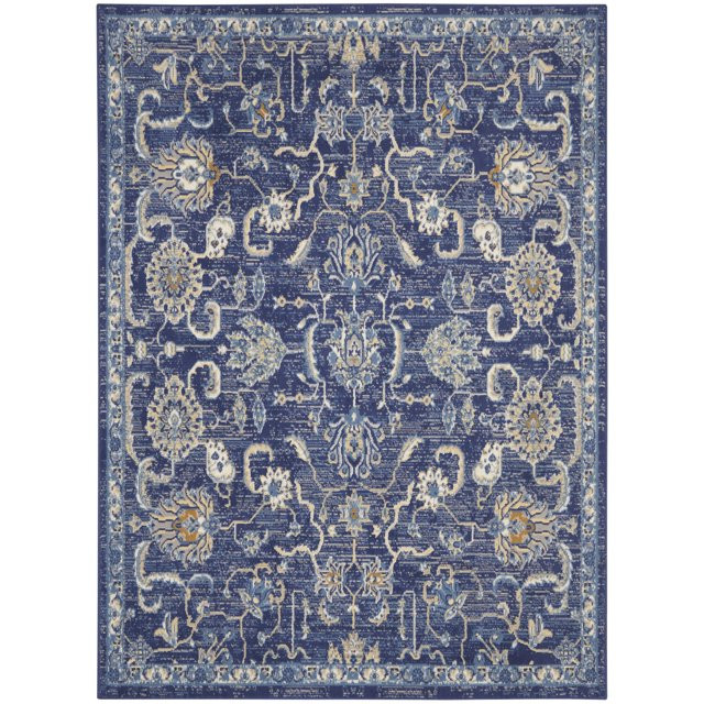 Nourison Grafix Persian Navy 5'3" x 7'3" Area Rug, (5x7) | Walmart (US)