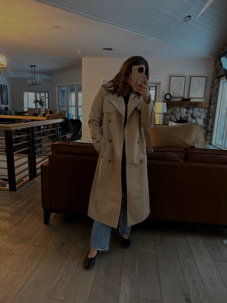 The perfect camel trench coat