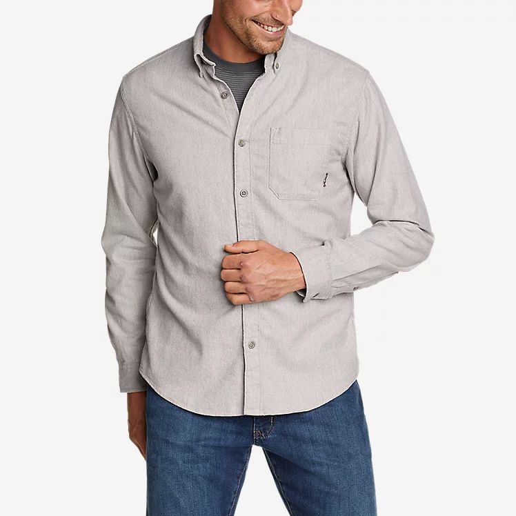 Eddie's Favorite Flannel Classic Fit Shirt - Solid | Eddie Bauer, LLC
