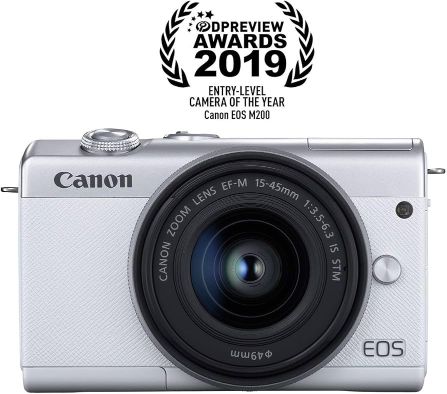 Canon EOS M200 EF-M 15-45mm is STM Kit (White) (Renewed) | Amazon (US)