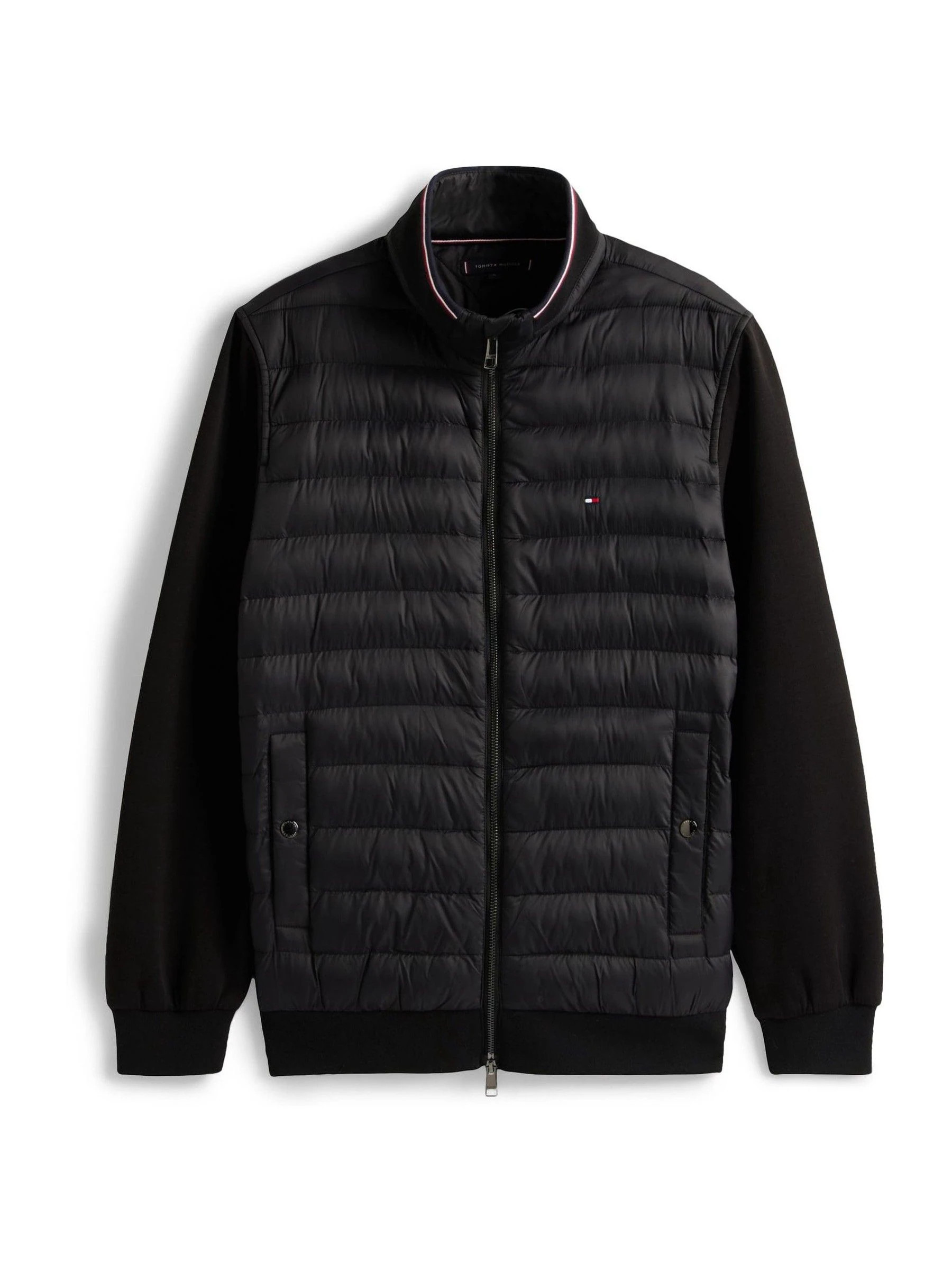 Tommy Hilfiger Tommy Hilfiger Black Quilted Zip-Thru Jackets | Next US