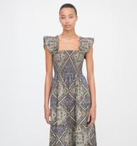 The Ellie Nap Dress - Olive Equestrian Scarf | Hill House Home US